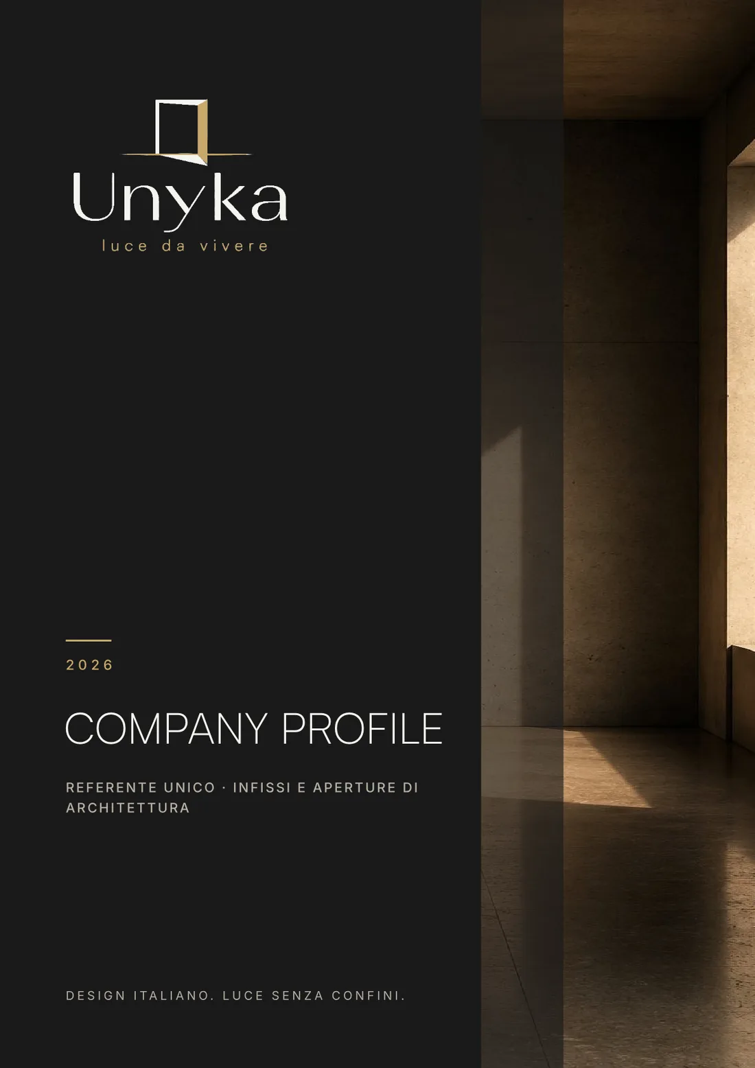 Pagina 1 di 16 del company profile Unyka