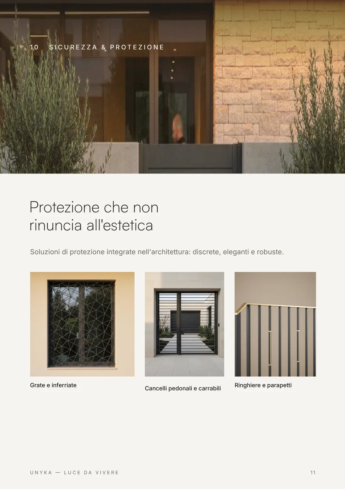 Pagina 11 di 16 del company profile Unyka