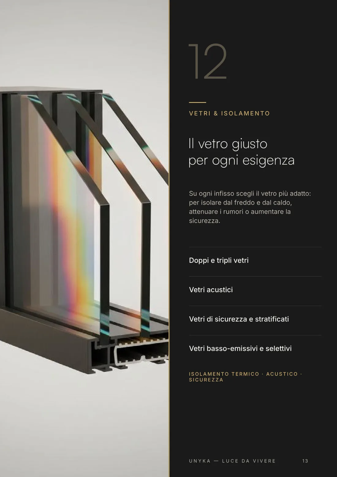 Pagina 13 di 16 del company profile Unyka