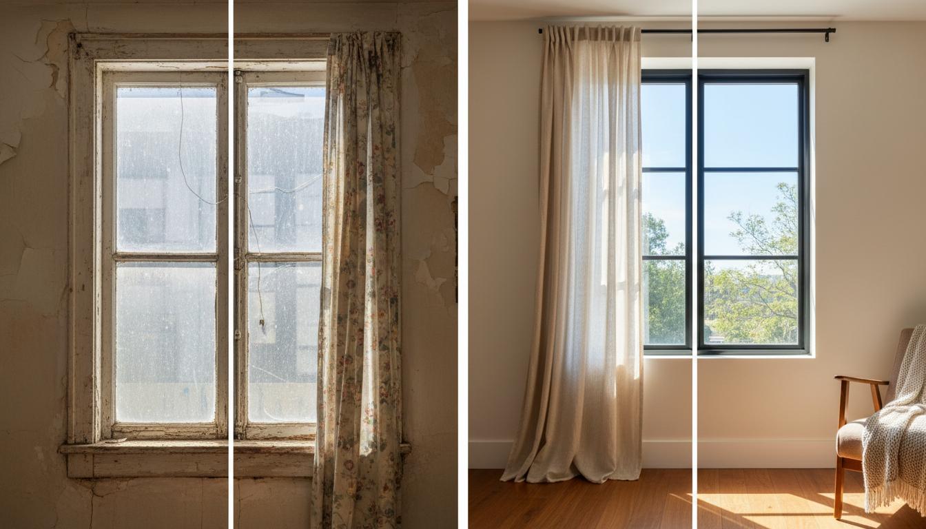 Confronto prima e dopo la sostituzione delle finestre di casa