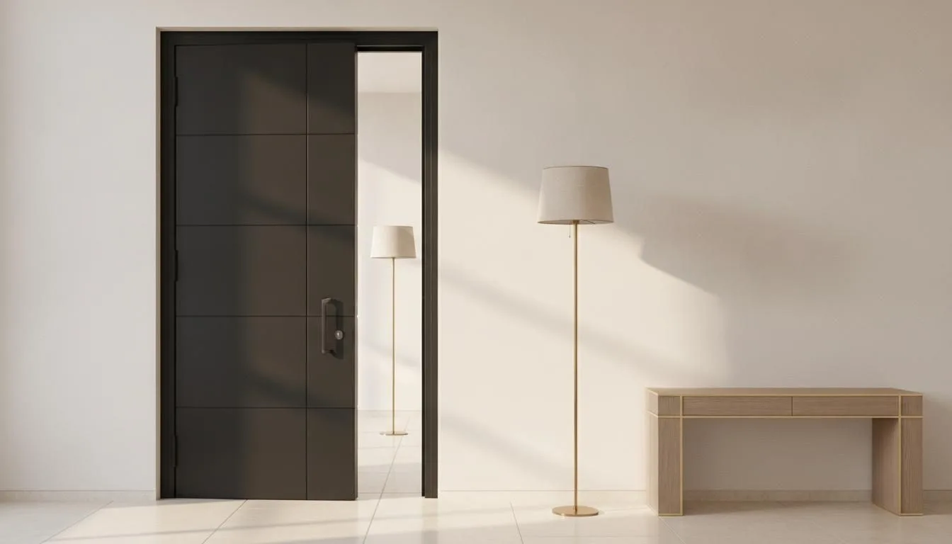 Porta blindata moderna dal design pulito