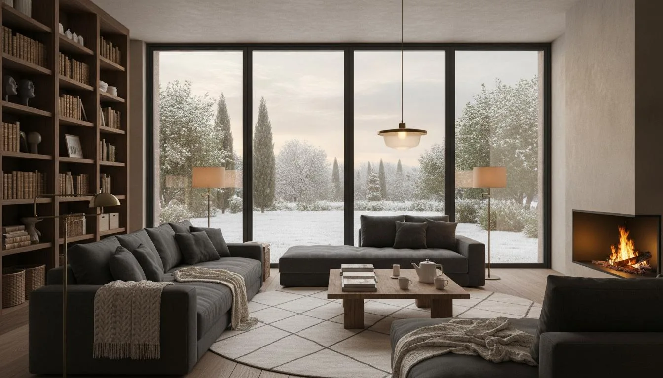 Interno caldo in inverno con vetrocamera performante e nessuna condensa